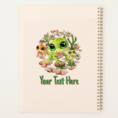 ベビーゲッコスかわいい漫画のキャラクター プランナー手帳 (裏面)