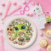 ベビーゲッコスかわいい漫画のキャラクター ペーパープレート (パーティー)