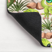 ベビーゲッコスかわいい漫画のキャラクター マウスパッド (コーナー)