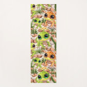 ベビーゲッコスかわいい漫画のキャラクター ヨガマット (正面)