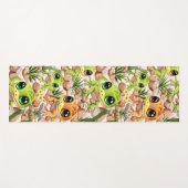 ベビーゲッコスかわいい漫画のキャラクター ヨガマット (正面(横))