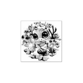 ベビーゲッコスかわいい漫画のキャラクター ラバースタンプ (インプリント)