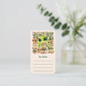 ベビーゲッコスかわいい漫画のキャラクター 名刺 (スタンド正面)