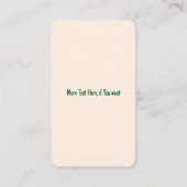 ベビーゲッコスかわいい漫画のキャラクター 名刺 (裏面)