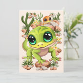 ベビーゲッコスかわいい漫画のキャラクター 招待状 (スタンド正面)