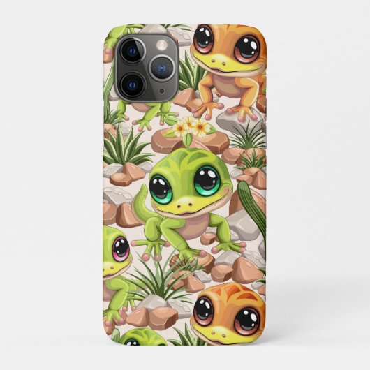 ベビーゲッコスかわいい漫画のキャラクター Case-Mate iPhoneケース (裏)