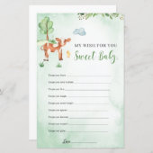 ベビーゲームの家畜テーマへの願い (正面/裏面)