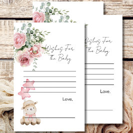 ベビーゲームの甘い小さな子羊ピンクの花を願う