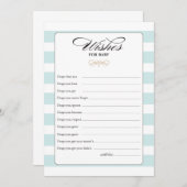 ベビーゲームカードのご希望 – 青 アドバイスカード (正面/裏面)