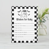 ベビーゲームカードのための面白いハロウィーンパーティーの願い 招待状 (スタンド正面)