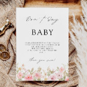 ベビーゲームバラの赤ちゃんシャワーのサインを言うな。 招待状