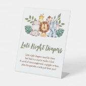 ベビーゲームボーイゾウ赤ちゃんシャワー台座標識 台座サイン (正面)