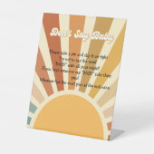 ベビーゲームボーホサンシャインベビーシャワー台座看板 台座サイン (正面)