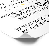 ベビーゲーム赤ちゃんシャワーひまわりサインを言わない ポスター (角)