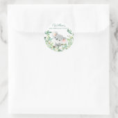 ベビーコアラカスタムベア誕生日パーティー ラウンドシール (バッグ)