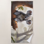 ベビーコアラバイザポンドー ビーチタオル (正面)