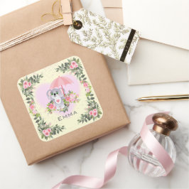 ベビーコアラパーソナライズされた子供部屋  スクエアシール