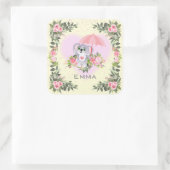 ベビーコアラパーソナライズされた子供部屋  スクエアシール (バッグ)