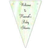 ベビーコアラベアベーパーソナライズされたベビーシャワー バンティングフラッグ (第2の旗)