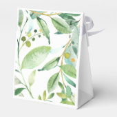 ベビーコアラベアーグリーンアンドホワイトベビーシャワー フェイバーボックス (裏面サイド)