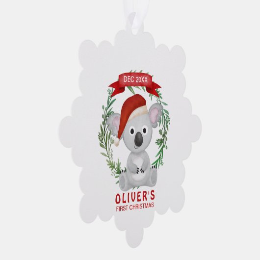 ベビーコアラ初めてのクリスマス オーナメントカード (右)