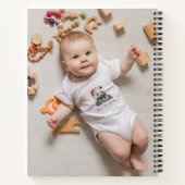 ベビーコアラ着用クリスマスハット、カスタマイズ可能 ノートブック (裏面)