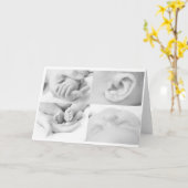 ベビーコラージュのグリーティングカード カード (黄色い花)