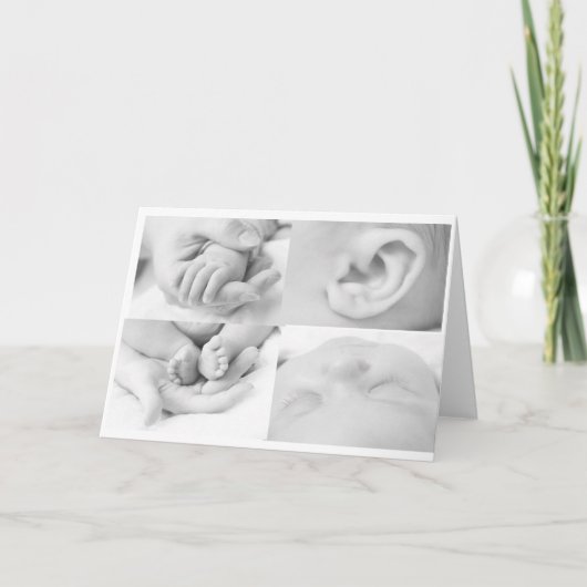 ベビーコラージュのグリーティングカード カード (正面)