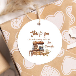 ベビーコーヒーベビーシャワーラウンド フェイバータグ