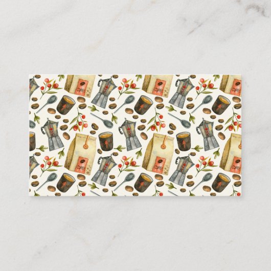 ベビーコーヒーベビーシャワー用の本 エンクロージャーカード (裏面)