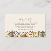 ベビーコーヒーベビーシャワー用の本 エンクロージャーカード (正面)