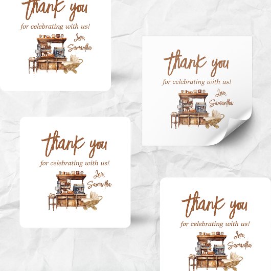 ベビーコーヒーベビーシャワー スクエアシール