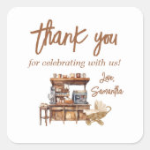 ベビーコーヒーベビーシャワー スクエアシール (正面)