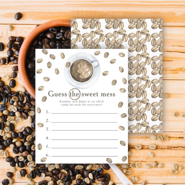 ベビーコーヒー赤ちゃんシャワー甘い混乱ゲームを推測 (クリエイターアップロード済み)