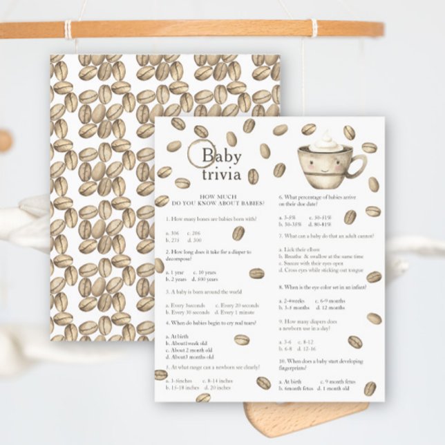ベビーコーヒー赤ちゃんシャワー – ベビートリビアゲーム (クリエイターアップロード済み)