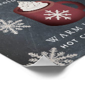 ベビーコールドチョークボードホットチョコレートバー看板 ポスター (角)