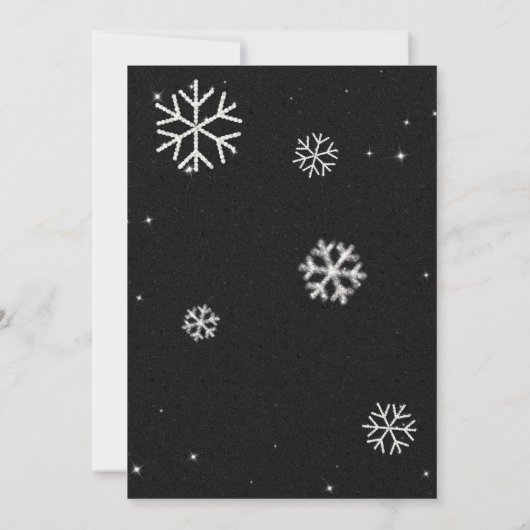 ベビーコールド外部ピンクライン石ガールシャワー 招待状 (裏面)