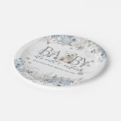 ベビーコールド外部フローラ&ベア男の赤ちゃんシャワー ペーパープレート (アングル)