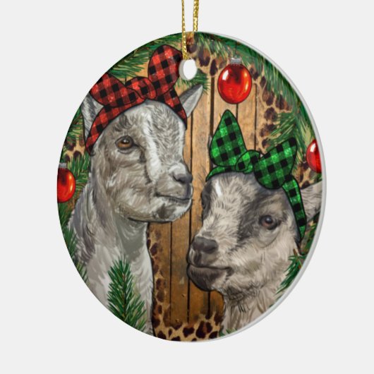 ベビーゴアツクリスマスオーナメントパンプルウェスタンクリスマス セラミックオーナメント (左)