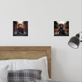 ベビーゴールデンレトリバーとブラックラブラドール忍者 (寝室)