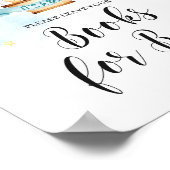 ベビーサイン用ブックベビーシャワー熱気球 ポスター (角)