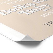 ベビーサインDiscoボール赤ちゃんシャワー用の本 ポスター (角)