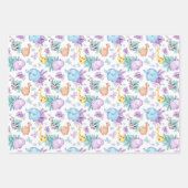 ベビーサファリ子供部屋ラッピング紙シートセット3 ラッピングペーパーシート (正面)