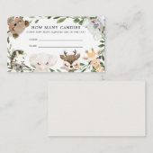 ベビーサファリ推測キャンディカードの数 エンクロージャーカード (正面/裏面)