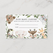 ベビーサファリ推測キャンディカードの数 エンクロージャーカード (正面)