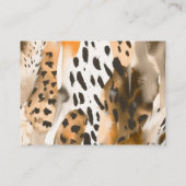 ベビーサファリ野生動物のベビーシャワー用の本 エンクロージャーカード (裏面)