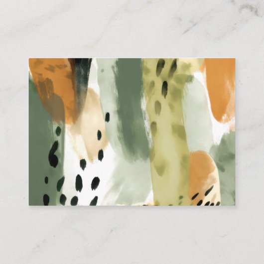 ベビーサファリ野生動物のベビーシャワー用の本 エンクロージャーカード (裏面)