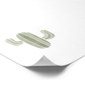 ベビーサボテン緑のポスター ポスター (角)