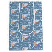 ベビーサメ第2期バースデーカスタムタウォーターカラーアート ミディアムペーパーバッグ (裏面)