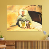 ベビーサルとママ キャンバスプリント (インサイチュ (リビング))